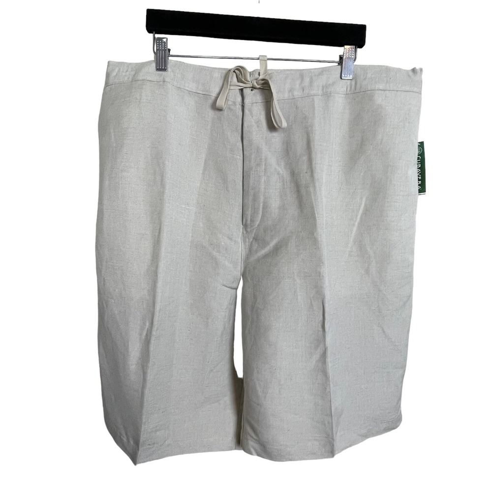 NWT Cubavera Men's Bermuda Drawstring Oat Shorts‎ Size 2X Resort Coastal